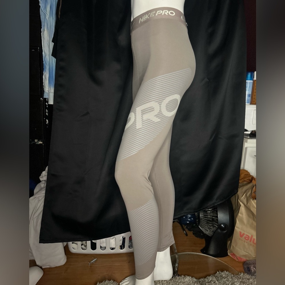 Nike Pro Compression Tights - Tan - Picture 4 of 7